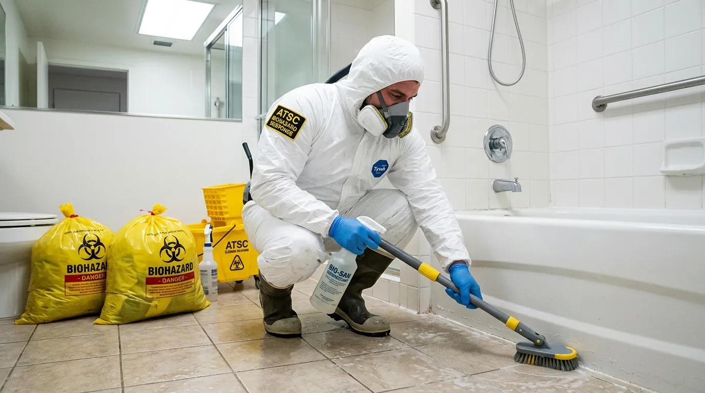 Decontamination equipment deployed for Blood Cleanup in Noe Valley